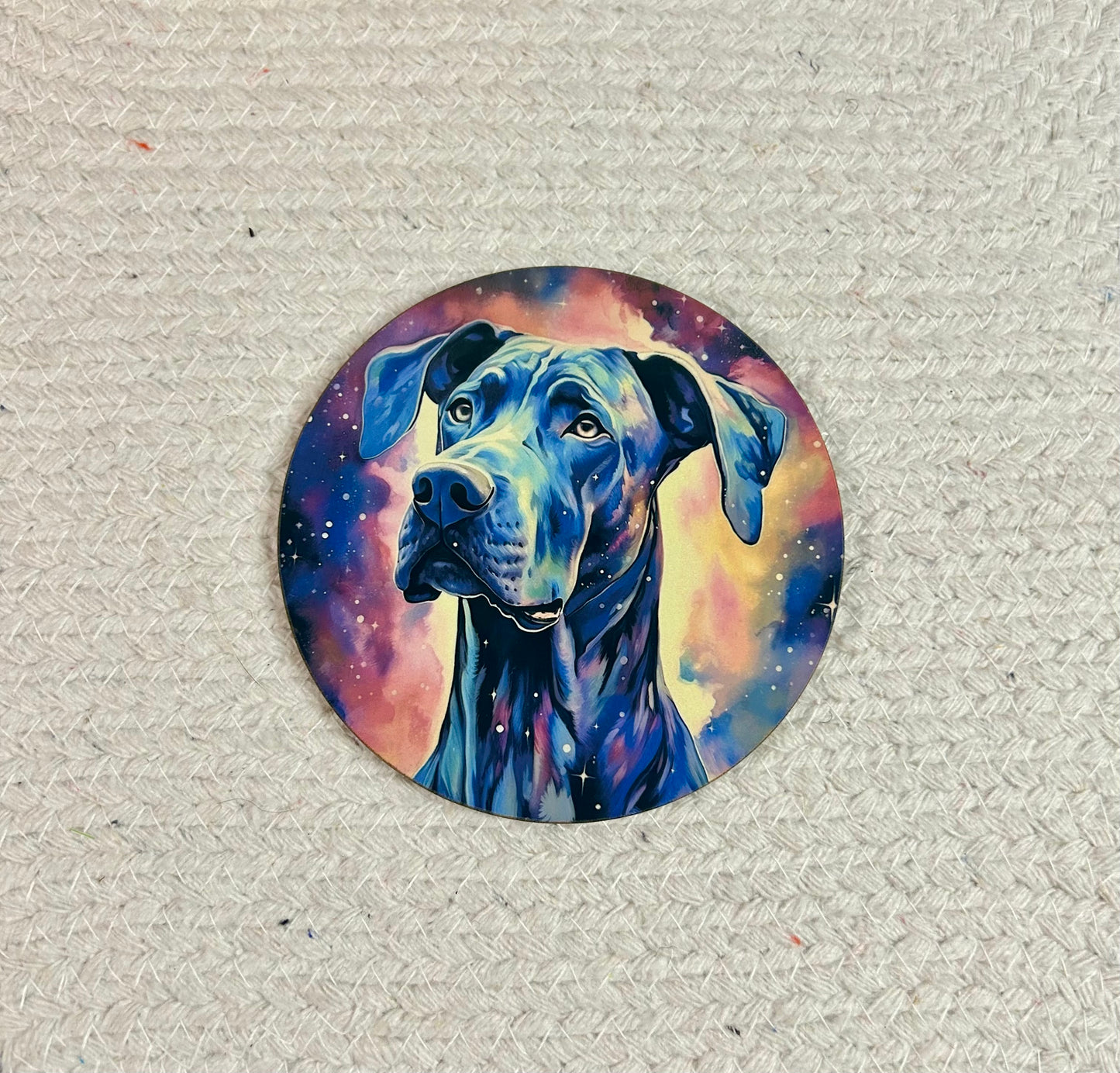 Personalized Hardboard Coaster (Personalized / Customized with the dog / cat / theme & color of your choice)