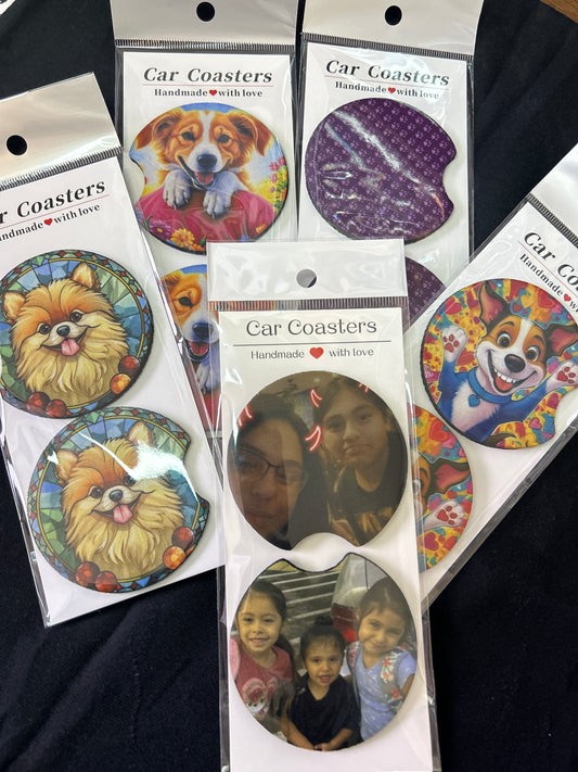 Personalized Car Coasters (Pair)