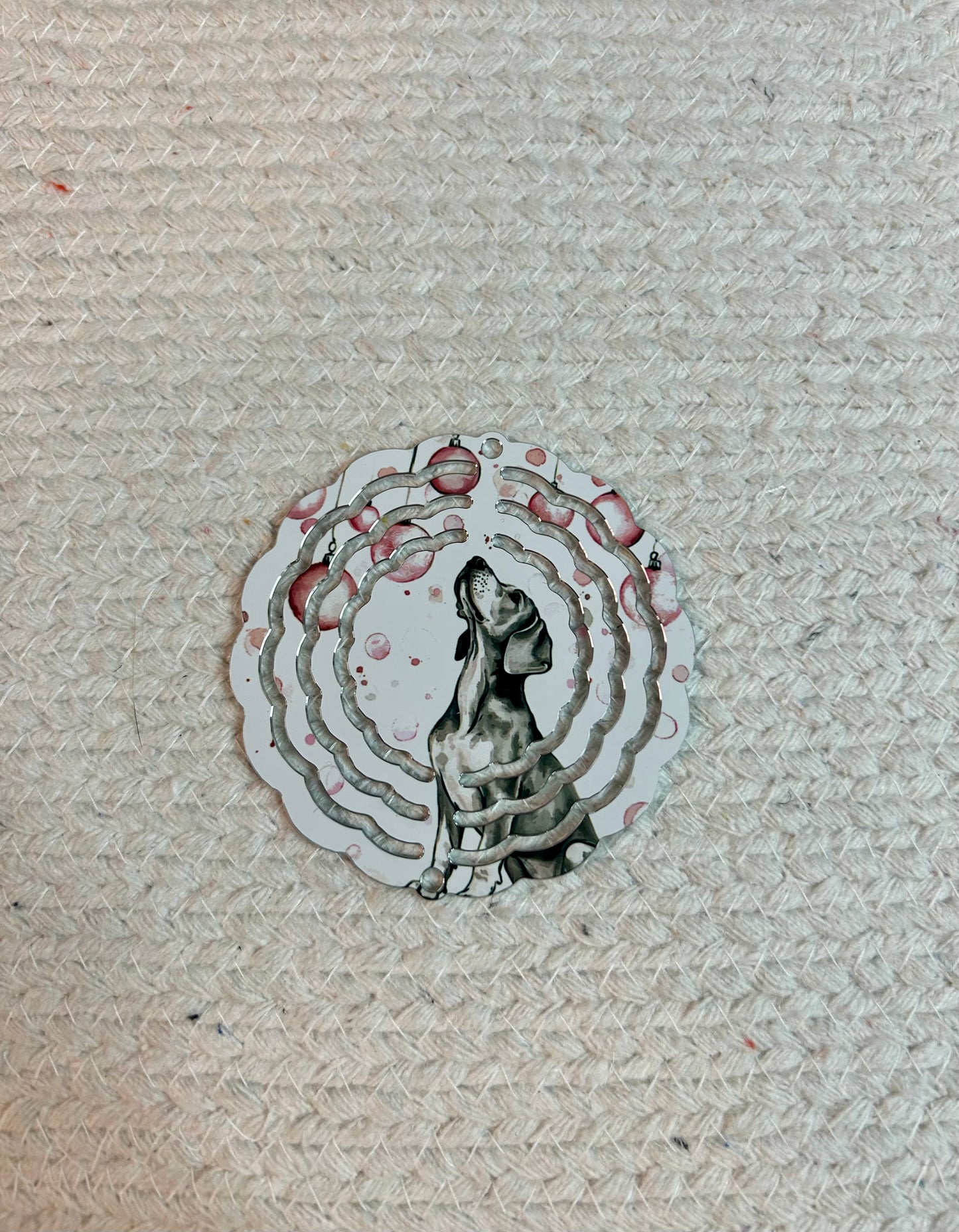 Personalized wind spinner (Personalized / Customized with the dog / cat / theme &  color of your choice)